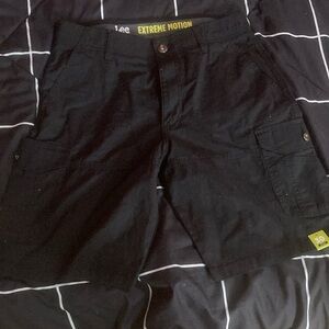 Black cargo shorts mens